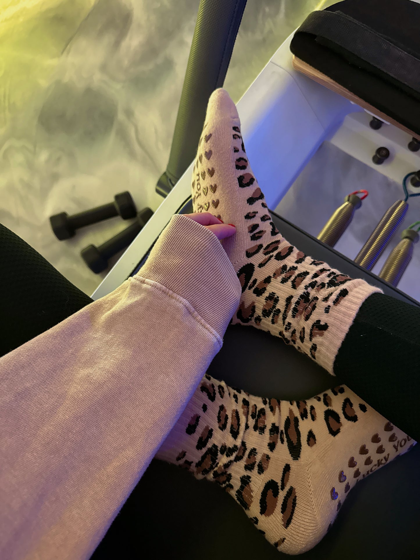 Cheetah Girl Grip Socks
