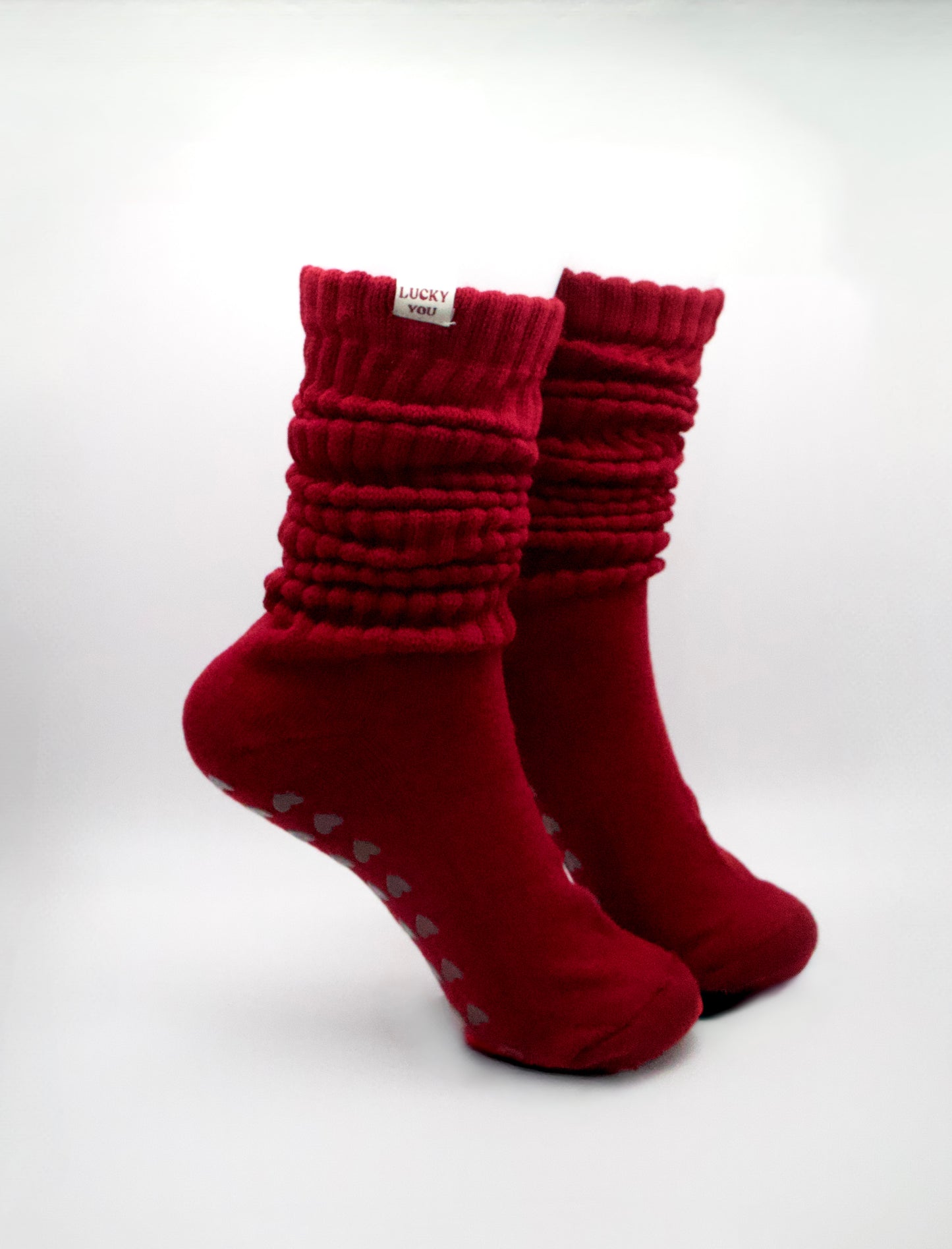 Merlot Scrunch Socks