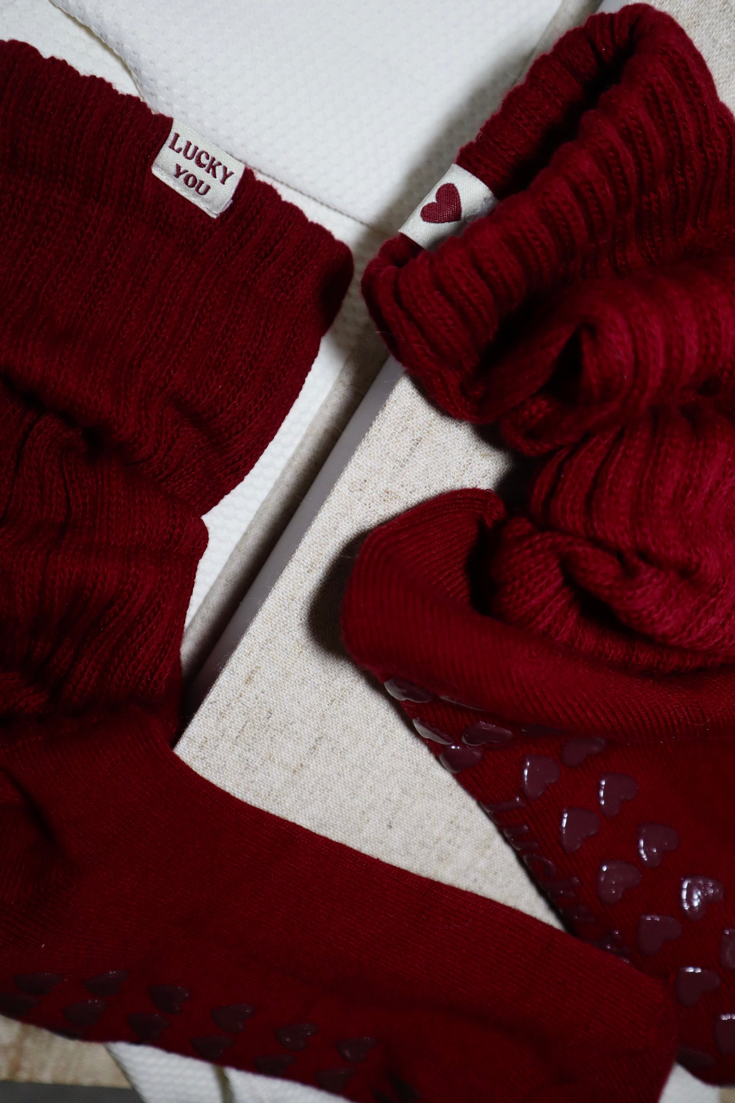 Merlot Scrunch Socks