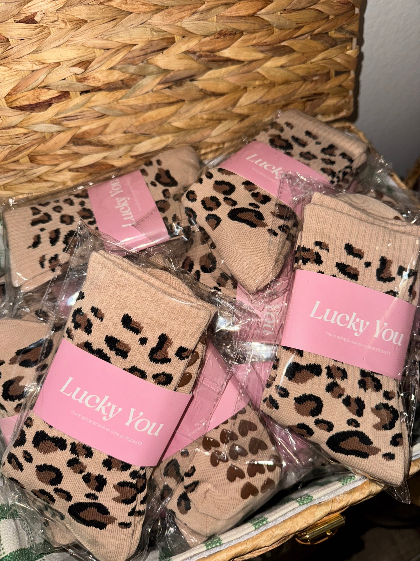 Cheetah Girl Grip Socks