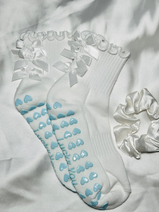 Something Blue Grip Sock