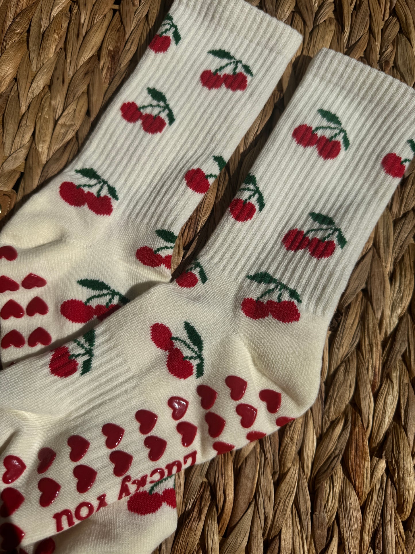 Cherry Grip Socks