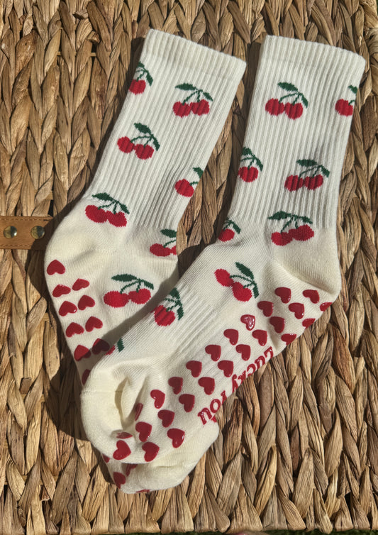 Cherry Grip Socks